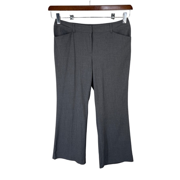 Chico's Pants - Chico Woman Dress Pants Slacks Office Siren Preppy Trousers Flat Size L 1.5 Gray